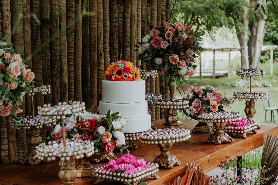 Detalhes mesa de doces