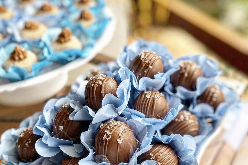 Bombom de caramelo salgado