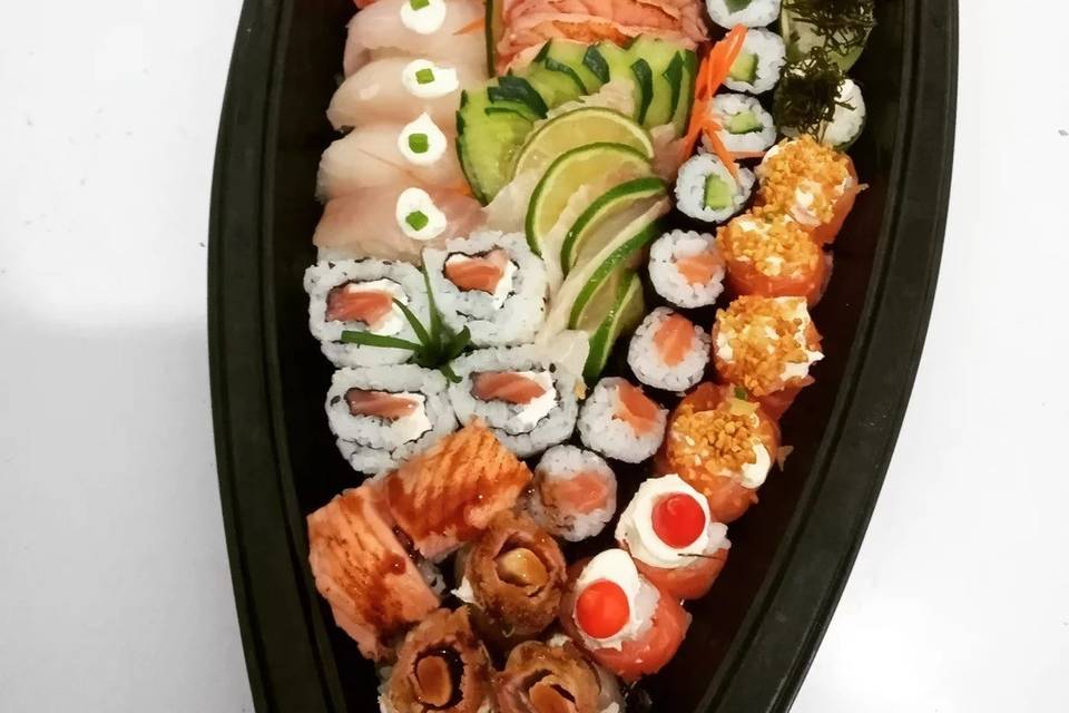 Ilha de sushi para casamentos