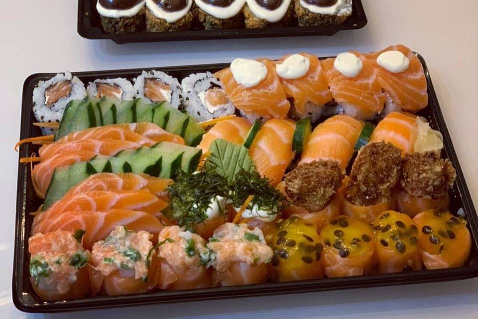 Ilha de sushi para casamentos