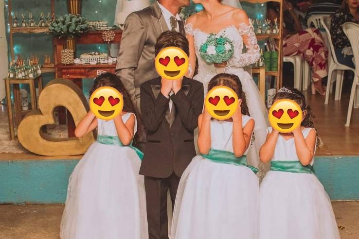 Vestidos monimalista daminhas