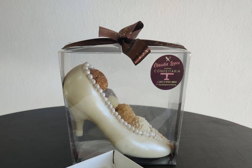 Sapatinho e Gravata Chocolate