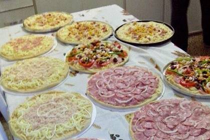 Pizzas de vários sabores