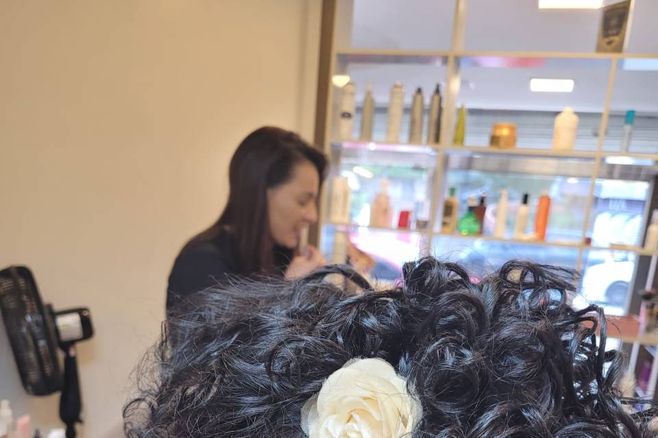 Penteado cacheados