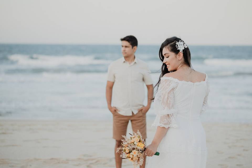 Pré wedding na praia