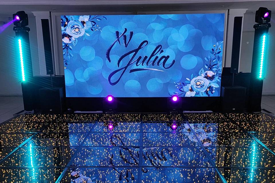 Painel de LED 4x2m