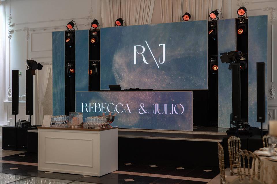 Painel de LED 6x3m