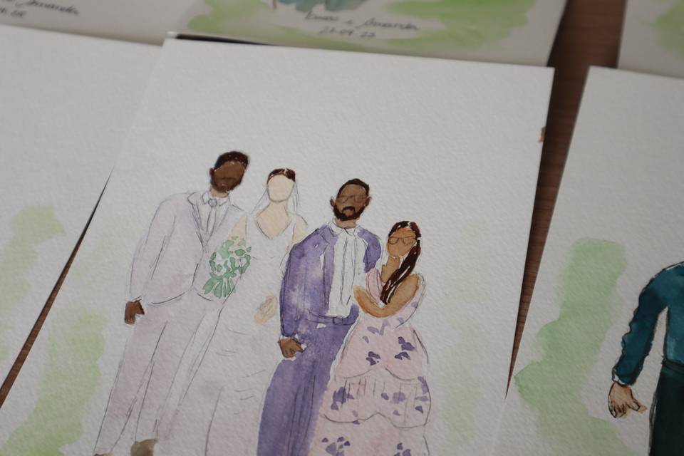 Pintura ao vivo em casamentos