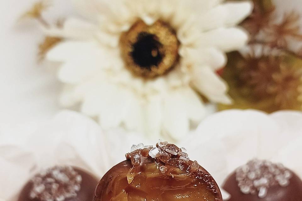 Bombom caramelo flor de sal