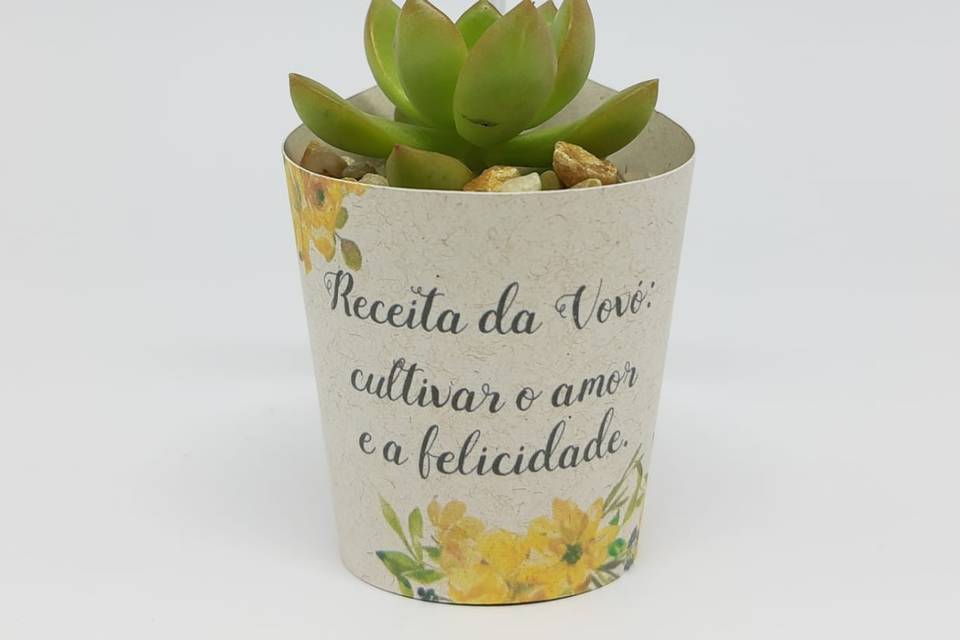 Mini Suculenta Personalizada