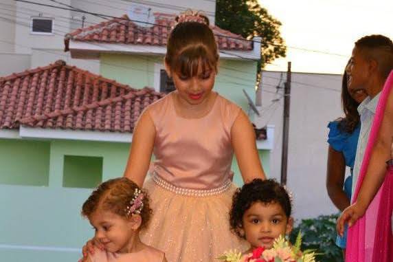 Minhas Daminhas no casamento.