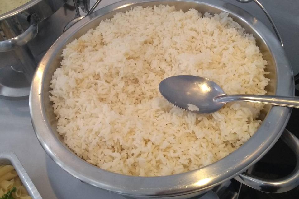 Rechaud de arroz branco