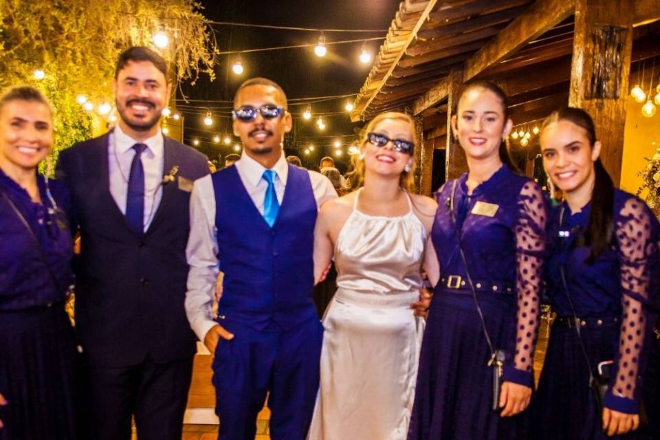 Equipe do casamento k & J