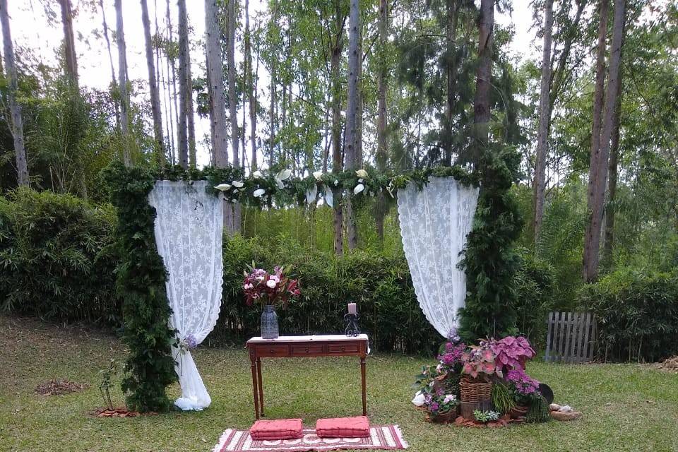 Casamento - decoração do sitio