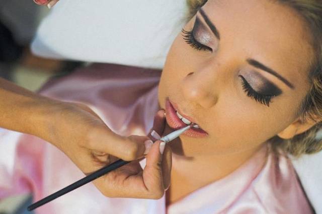 A maquiagem de casamento