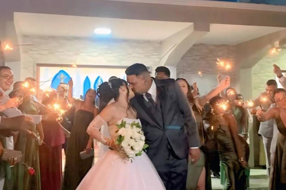 Cerimonia linda na Igreja