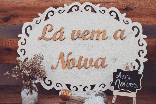 Placa lá vem a noiva