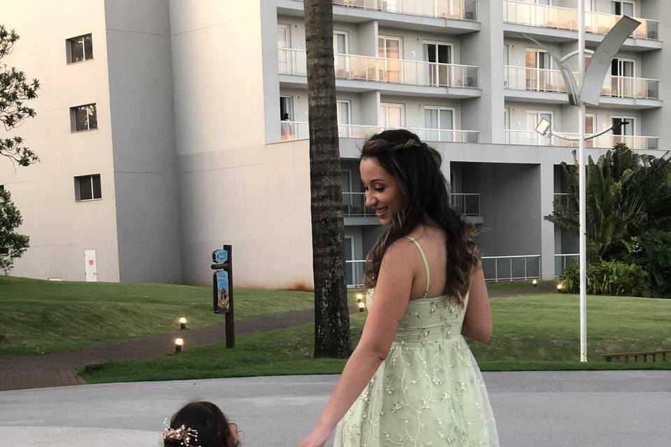 Madrinha e daminha produção
