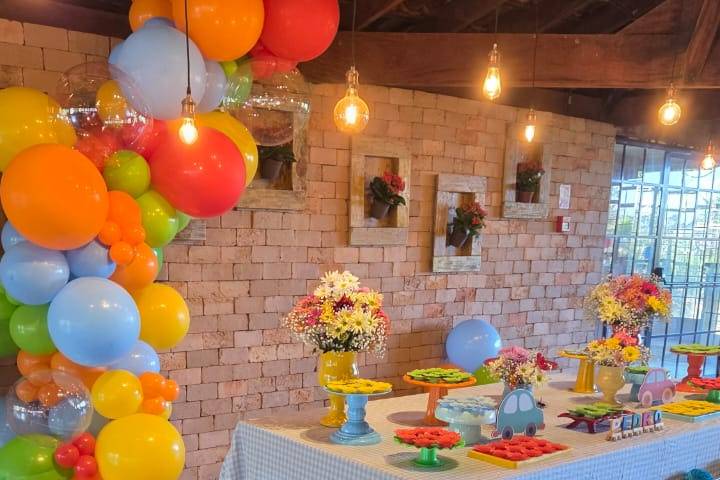 Salão decorado