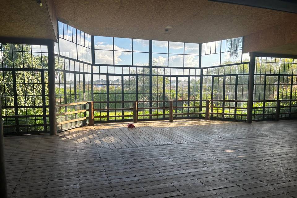 Vista no salão