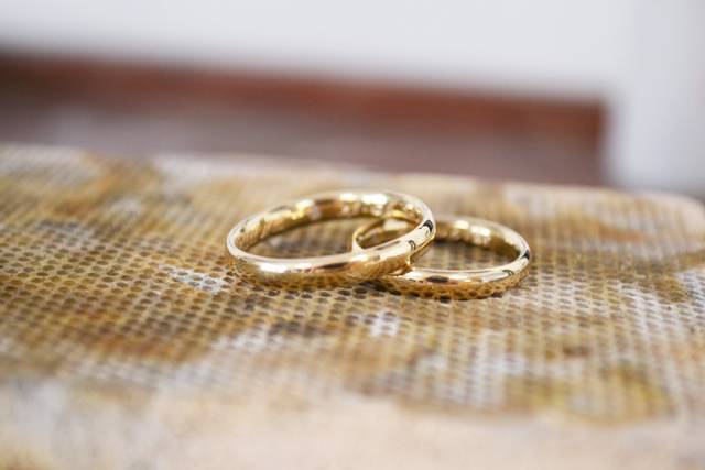 Par de alianças ouro 18k