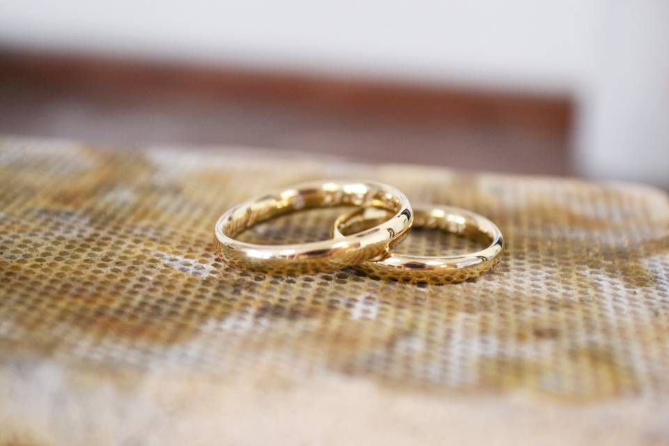 Par de alianças ouro 18k