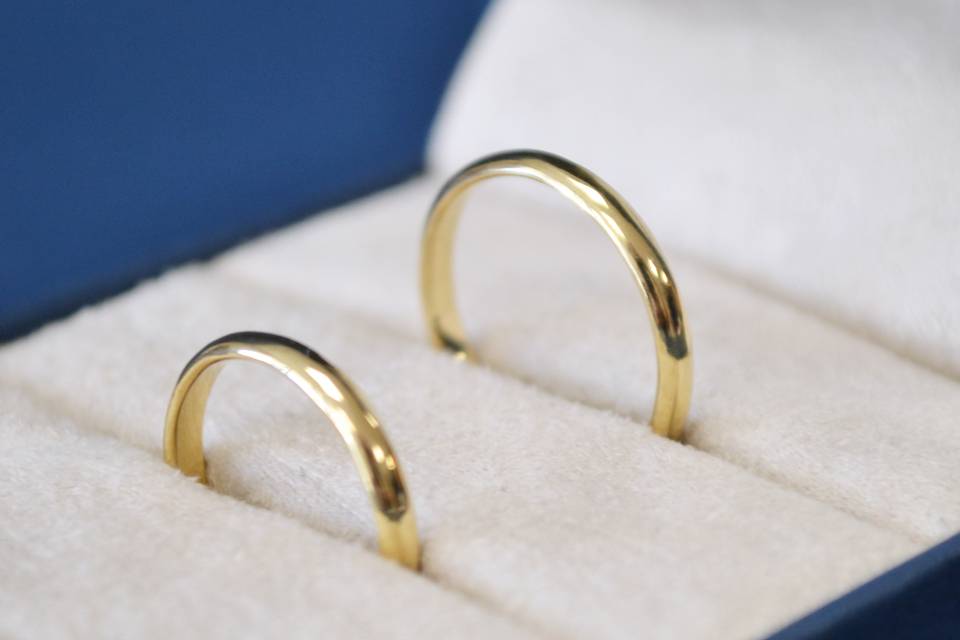 Par de alianças ouro 18k