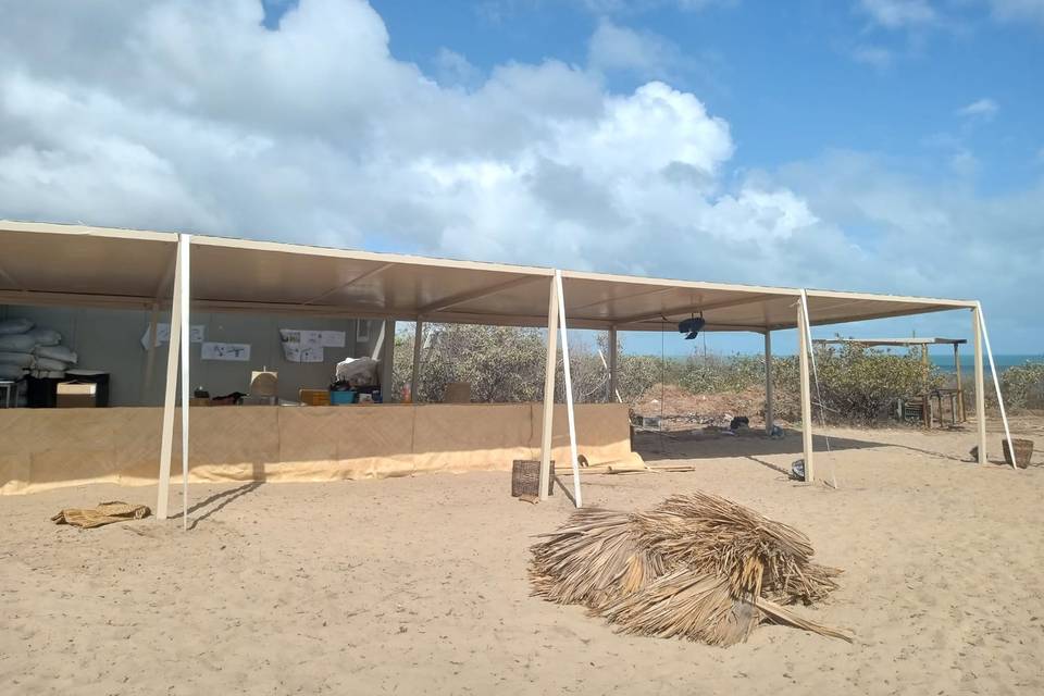 Tenda medindo 20m