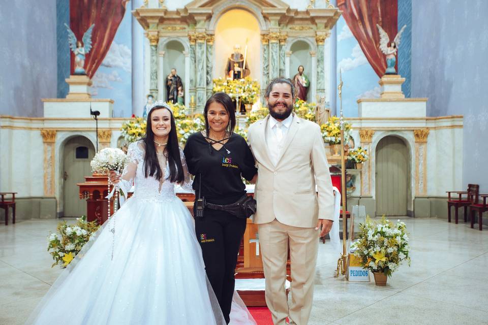 Na igreja