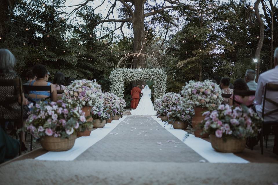 Jardim para cerimônia