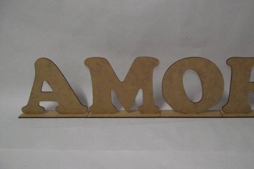 Letras em mdf para decoração