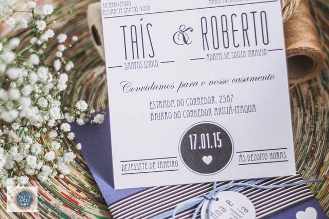 Convite Envelope Coração
