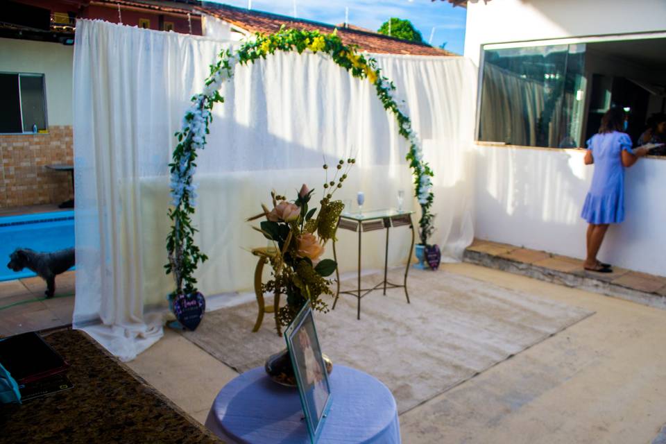 Decoraçao bodas de prata