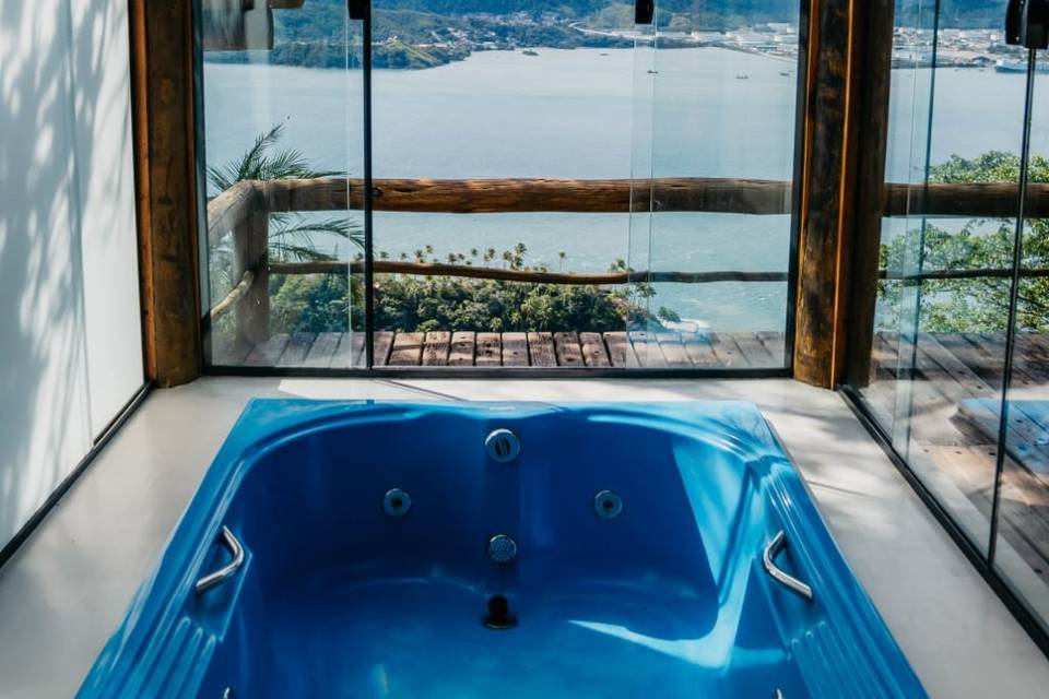 Hidromassagem com vista