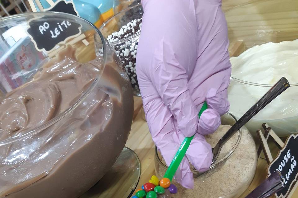 Brigadeiro na colher