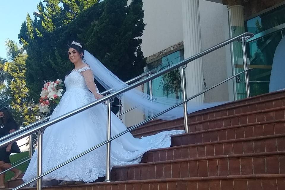 Noiva na escada