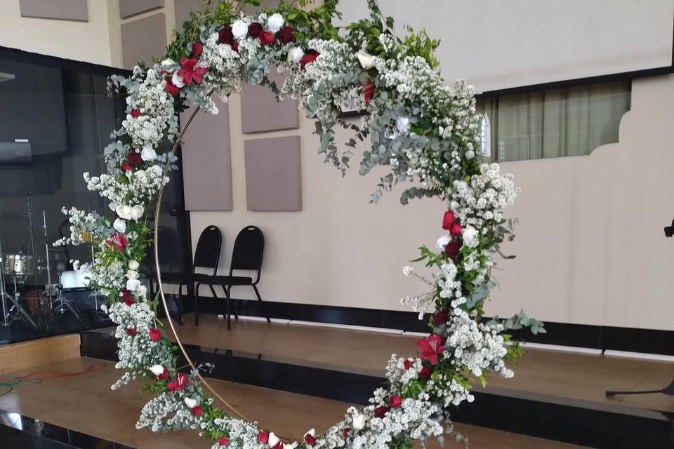 Arco decorativo cerimônia