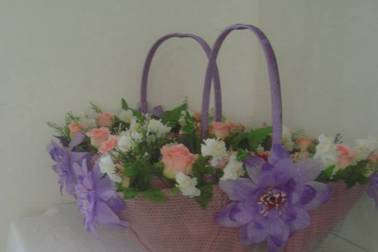 Cesta com flores