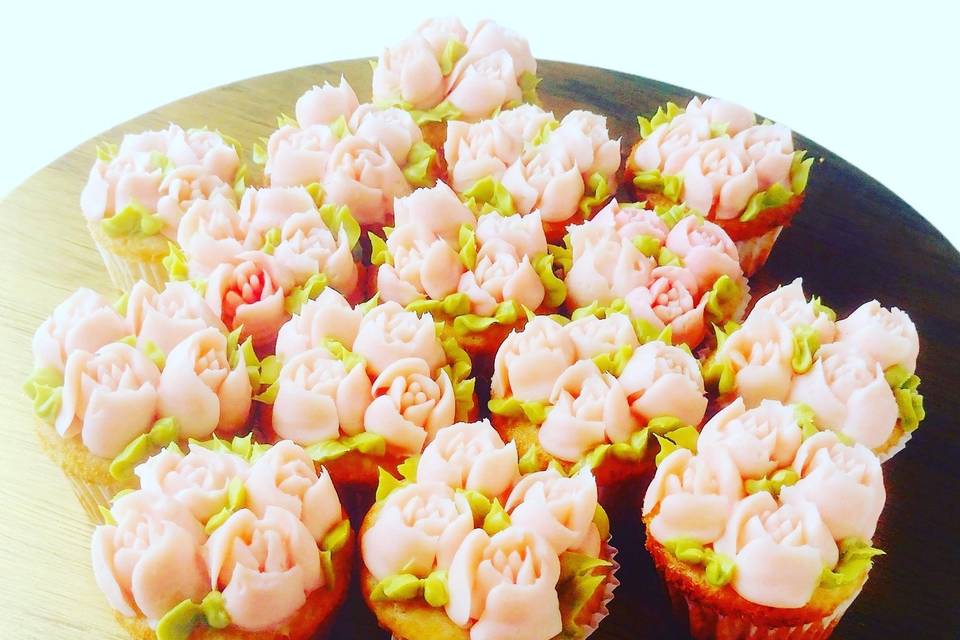 Flowers cupcakes