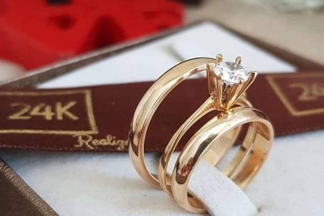 Alianças ouro 18k