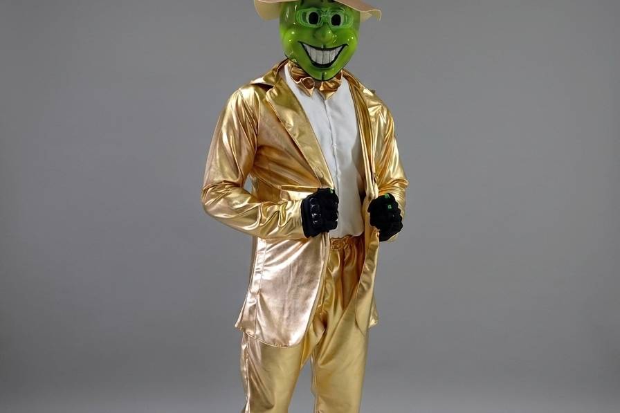 TRAJE Premium: Dourado e LED