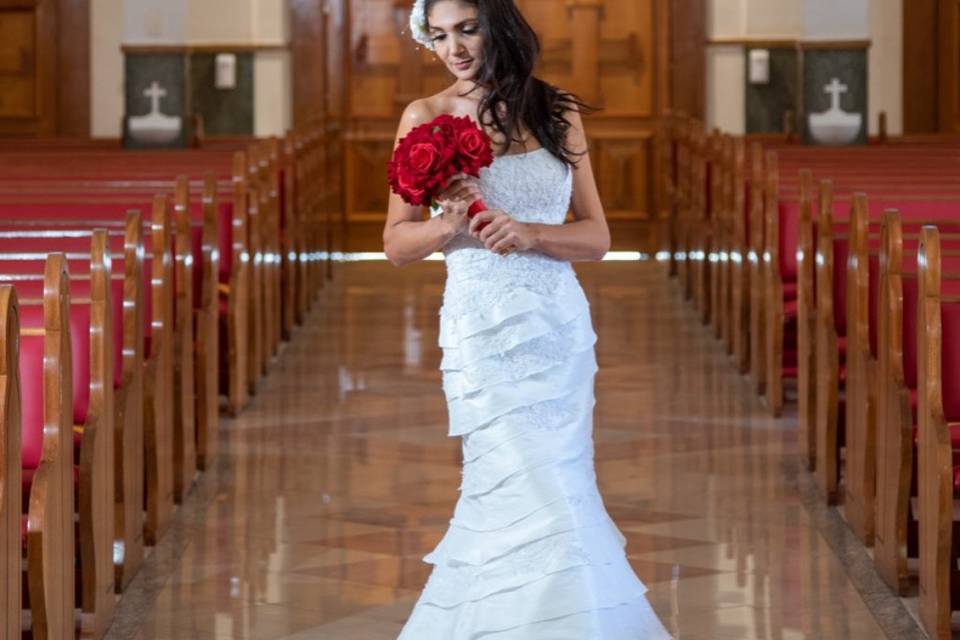 Vestido de noiva sereia 2x1