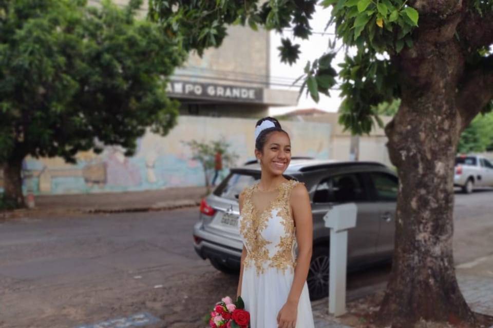 Vestido de noiva pérola