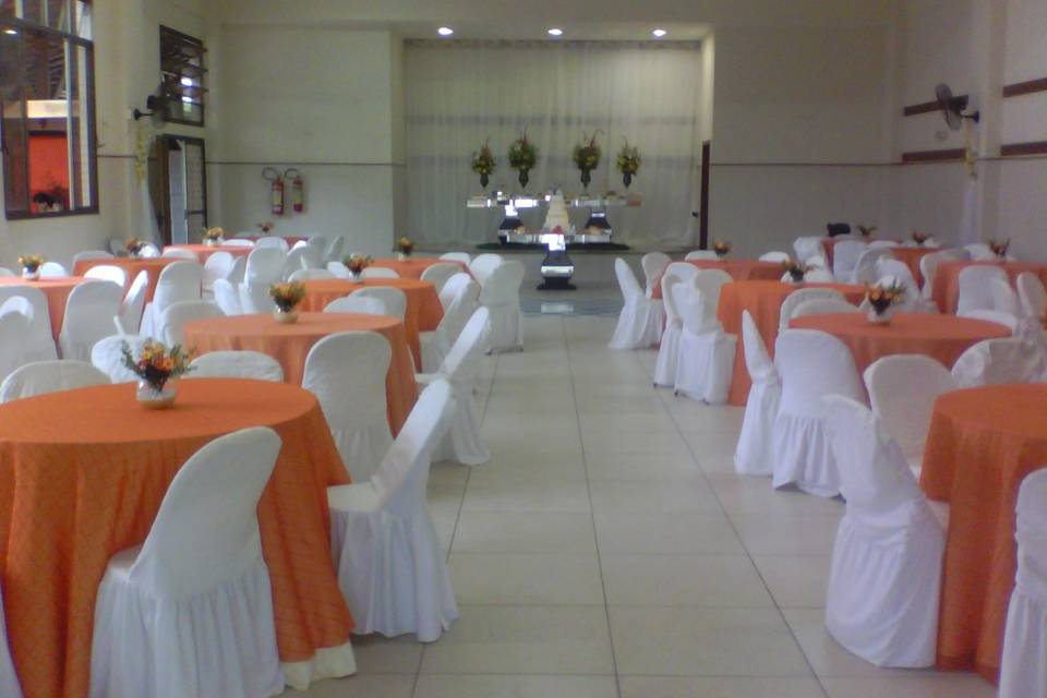 Salão decorado