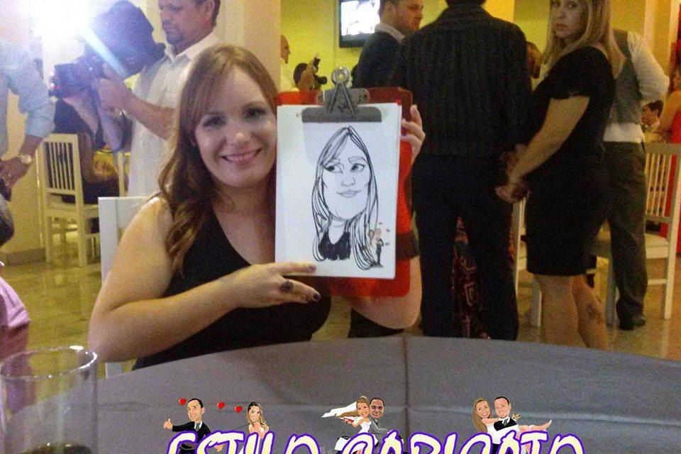 Caricatura ao vivo em evento