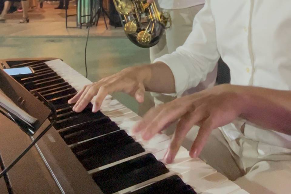 Sax e teclado