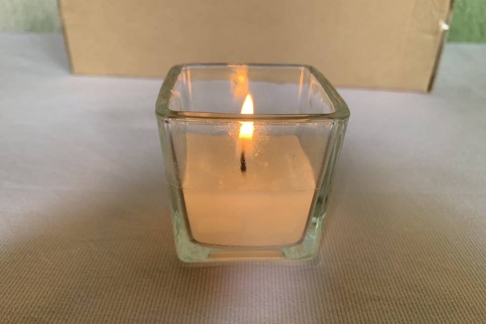 Velas aromatizadas quadradas