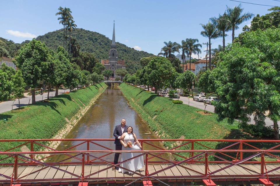 Foto casamento com drone