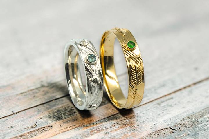 Aliança_Umbanda ouro 18k