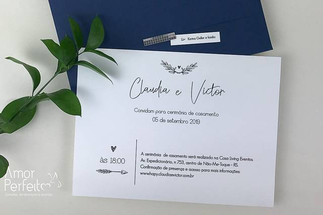 Convite minimalista